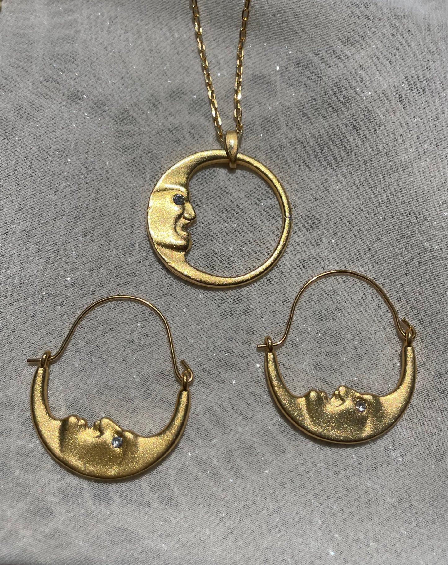 14K Gold La Lune Necklace