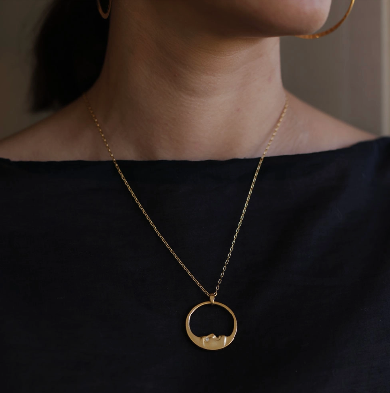 14K Gold La Lune Necklace