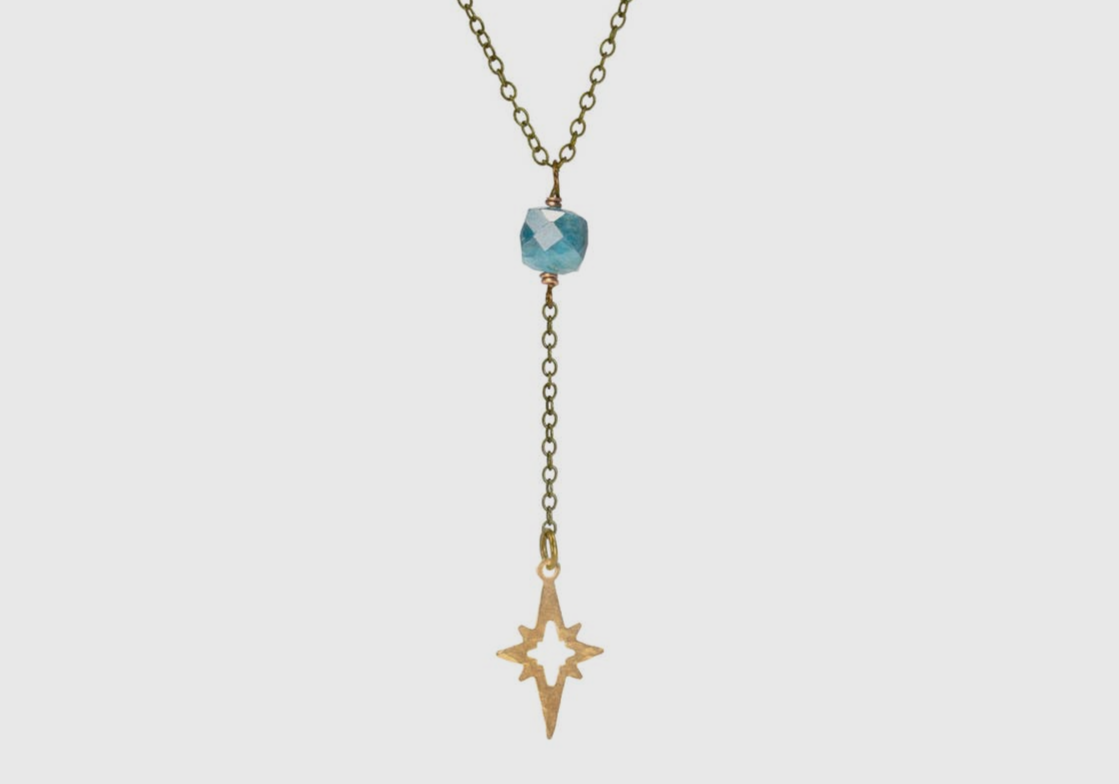 Apatite Star Dangle Necklace