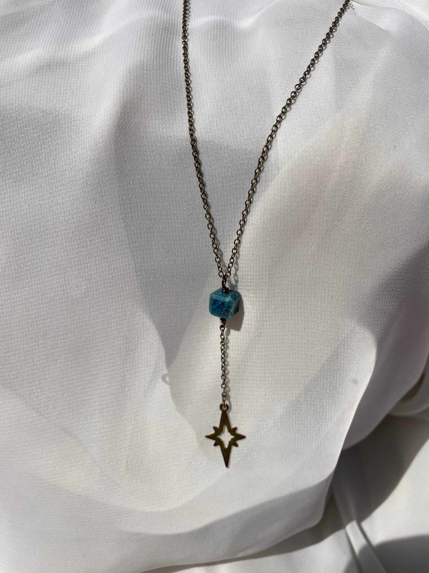 Apatite Star Dangle Necklace